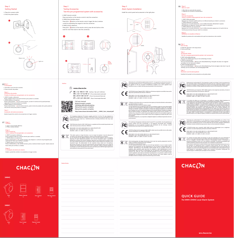 Página 1 del manual Manual de usuario Chacon 34941