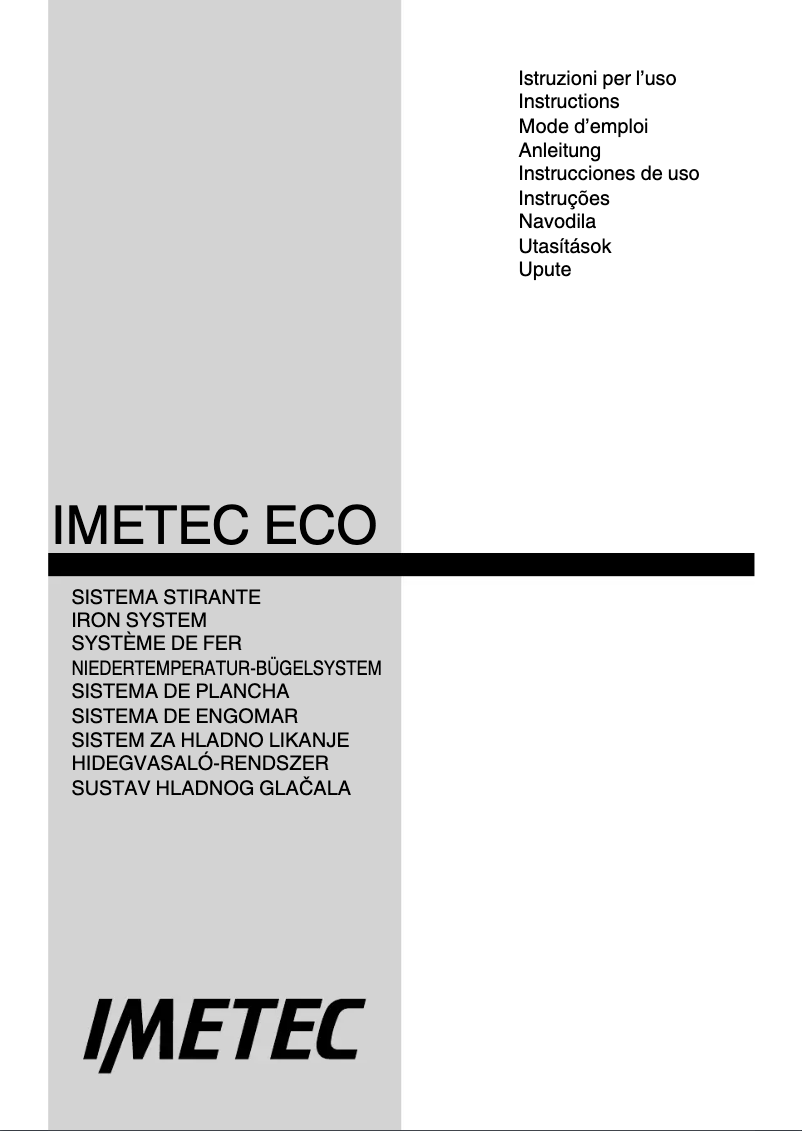 Imagen de la primera página del manual del dispositivo ECO COMPACT