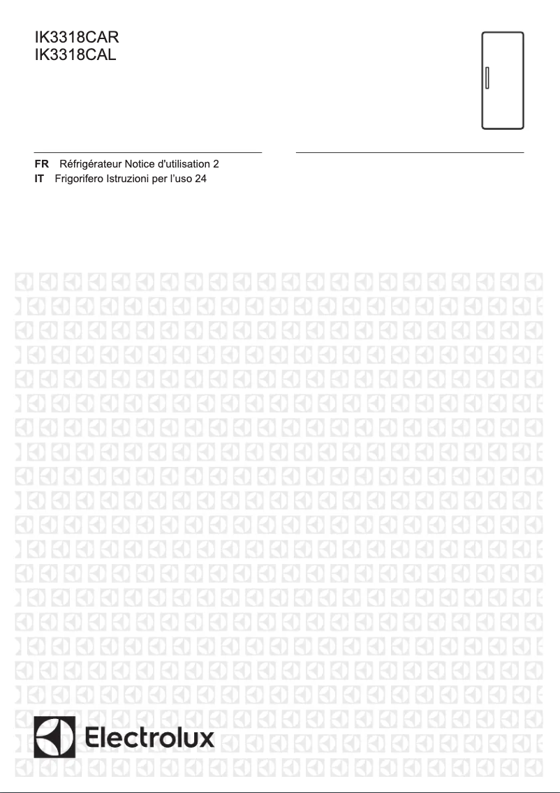 Página 1 del manual Manual de usuario Electrolux IK3318CAR
