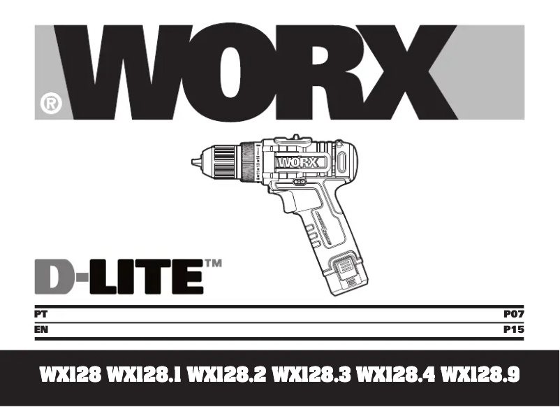 Página 1 del manual Manual de usuario Worx D-Lite WX128.1