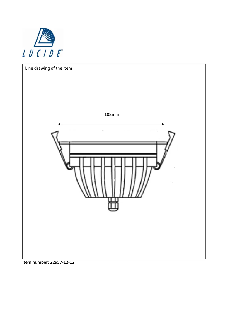 Página 1 del manual Manual de usuario Lucide Cimic 22957/12/12