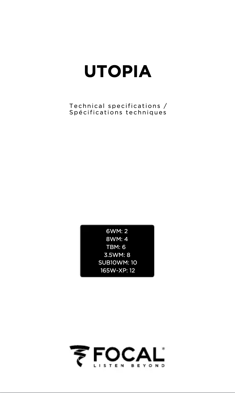 Página 1 del manual Manual de usuario Focal Utopia M 3.5WM