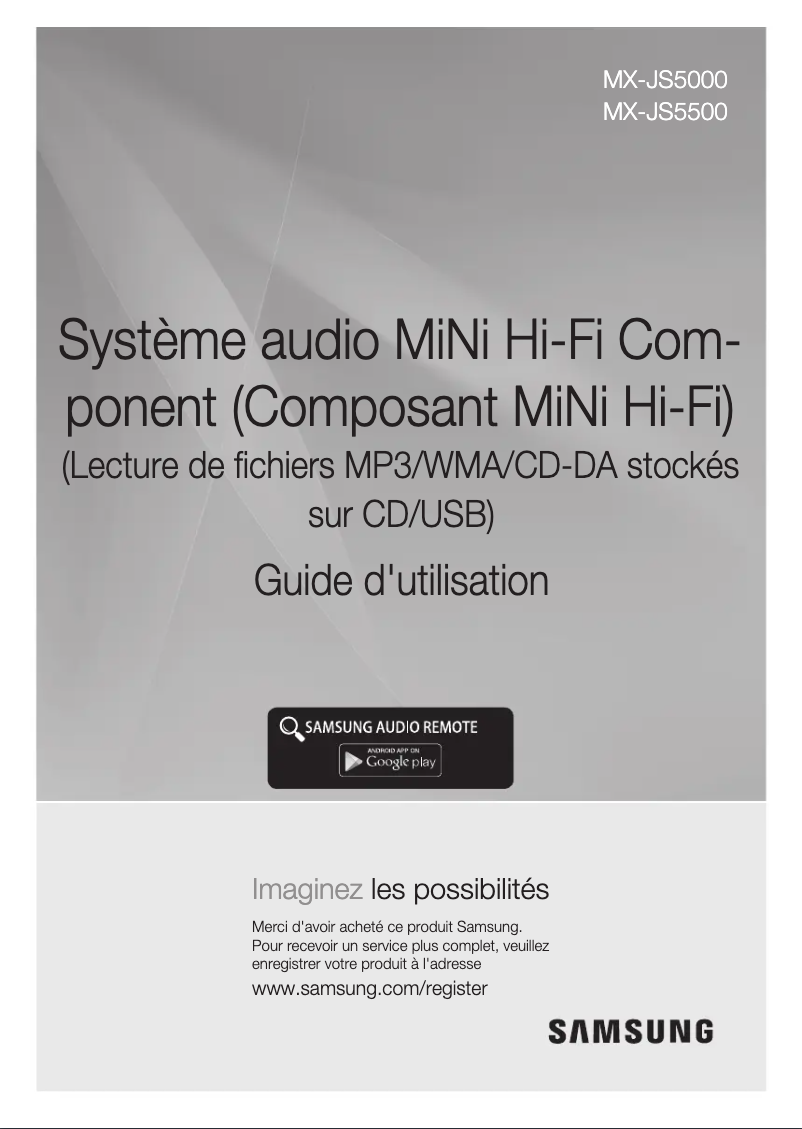 Página 1 del manual Manual de usuario Samsung MX-JS5000