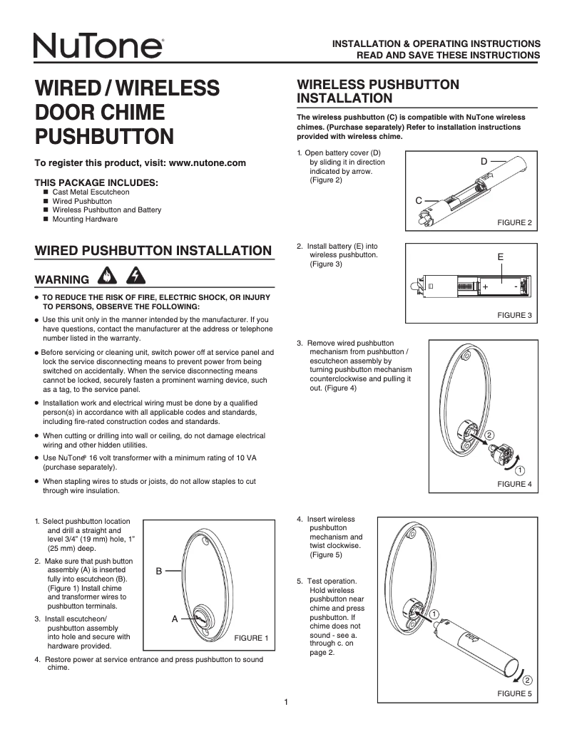 Imagen de la primera página del manual del dispositivo CP2SCAB