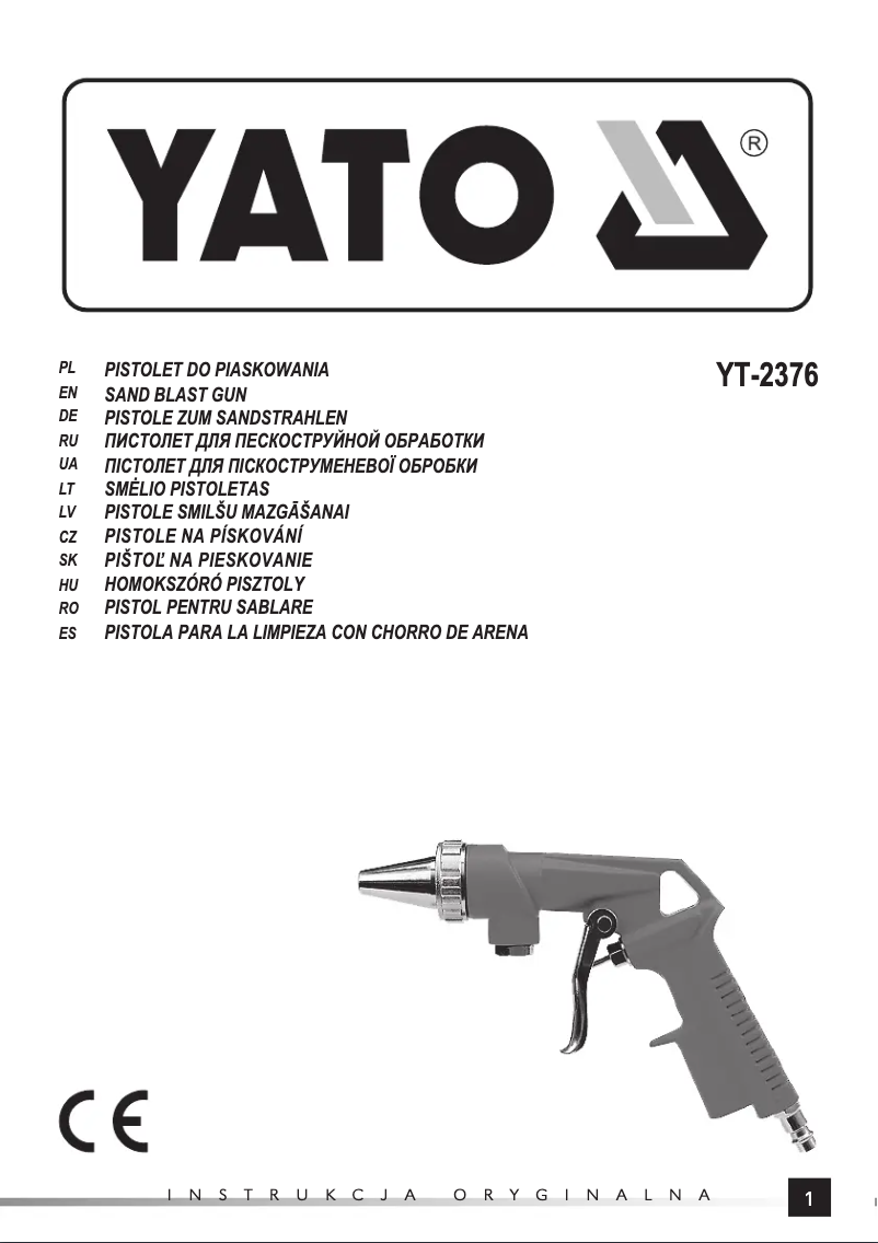 Página 1 del manual Manual de usuario Yato YT-2376
