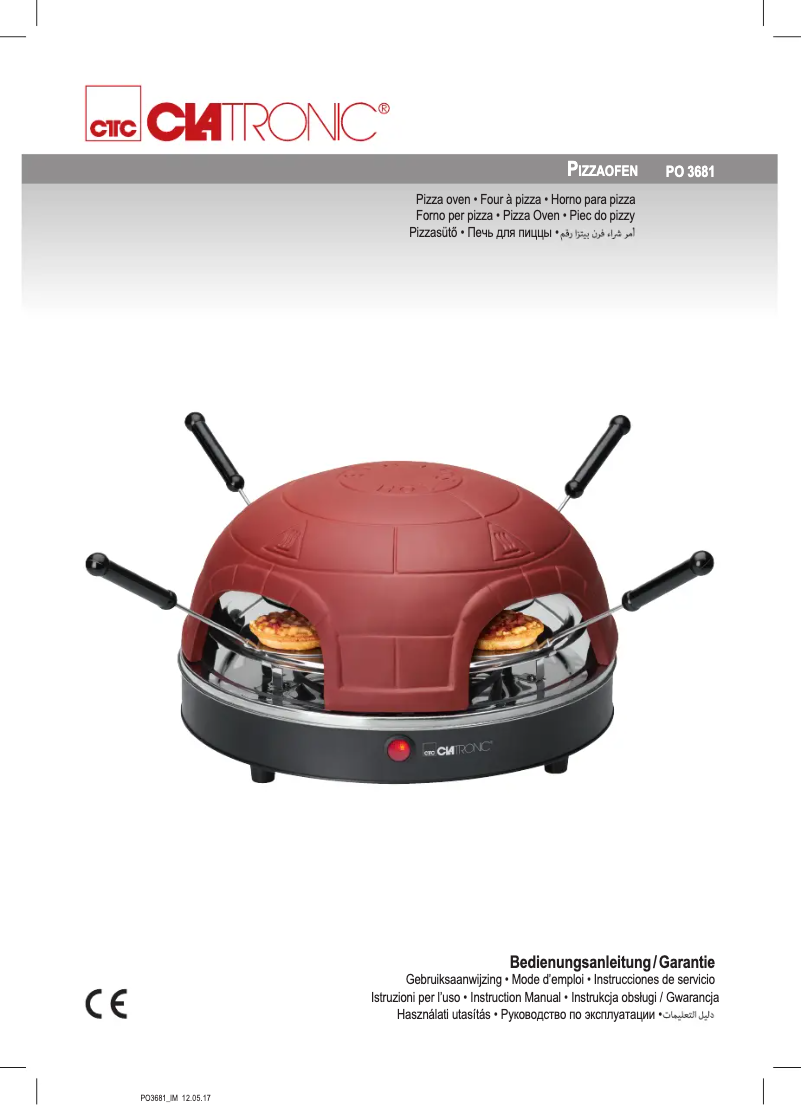 Página 1 del manual Manual de usuario Clatronic PO 3681