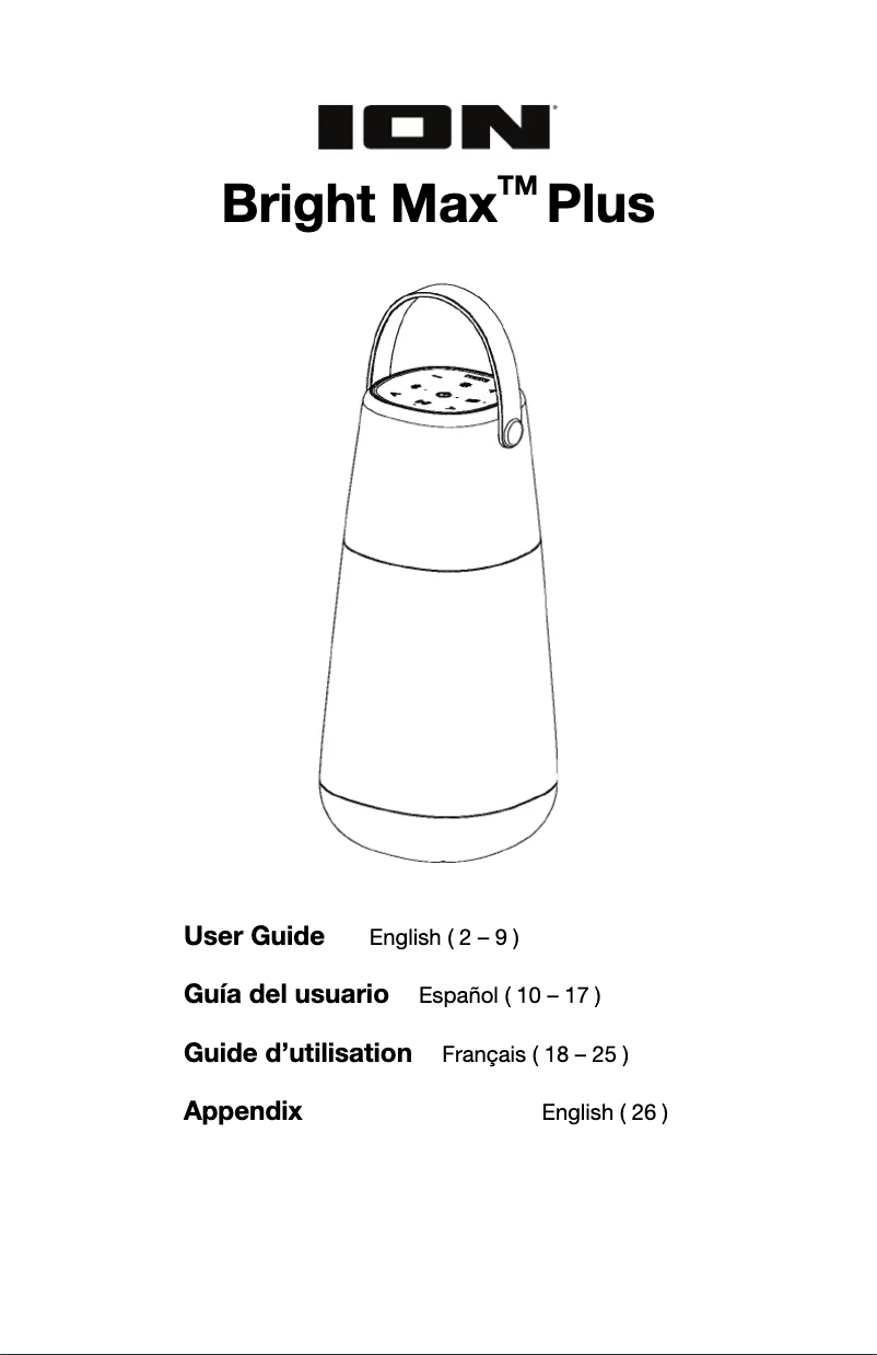 Imagen de la primera página del manual del dispositivo Bright Max Plus