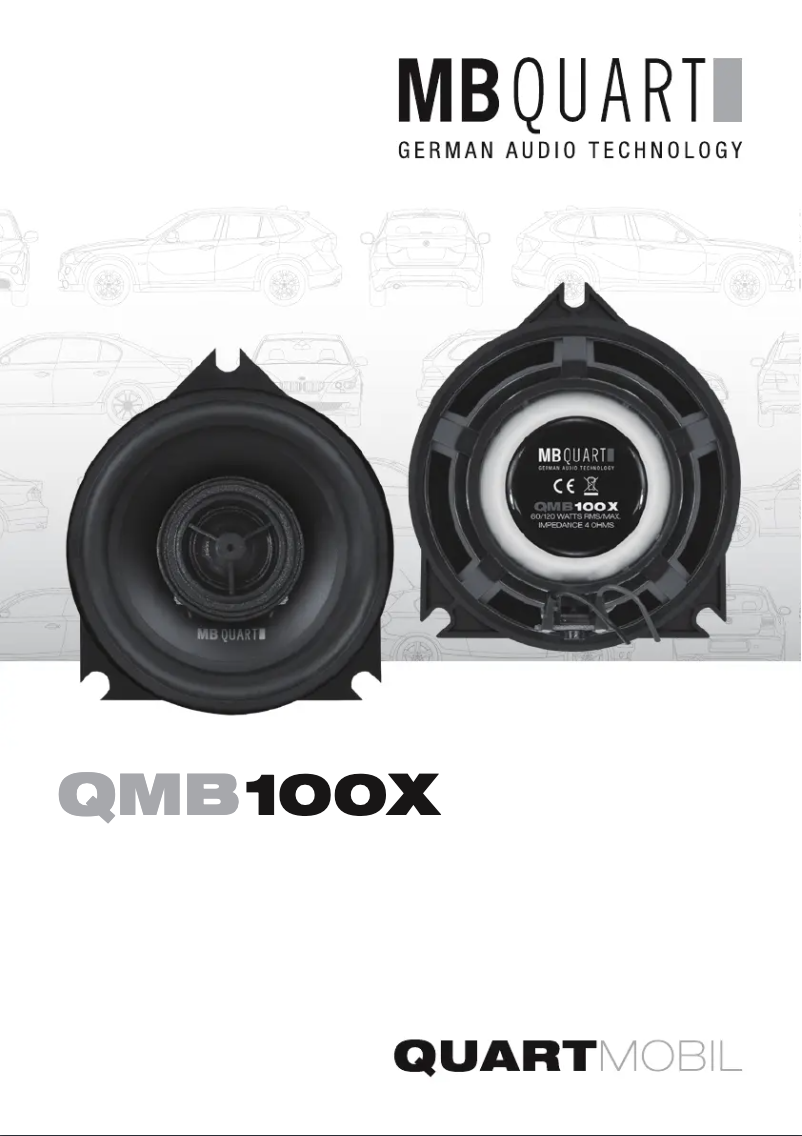 Página 1 del manual Manual de usuario MB Quart QMB100X