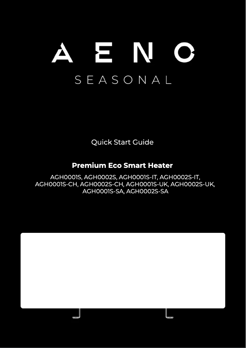 Página nº 1 - Guía de inicio rápido AENO AGH0001S