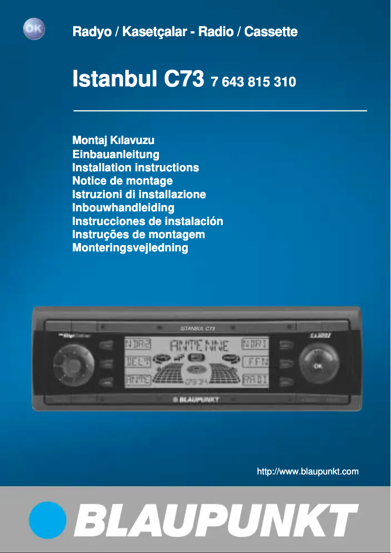 Página 1 del manual Manual de usuario Blaupunkt Istanbul C73