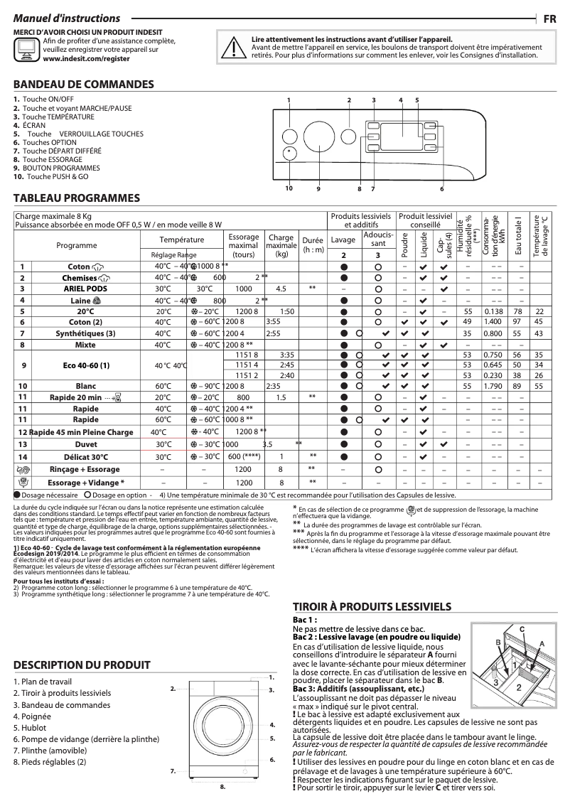 Imagen de la primera página del manual del dispositivo BWE 81295X WV FR