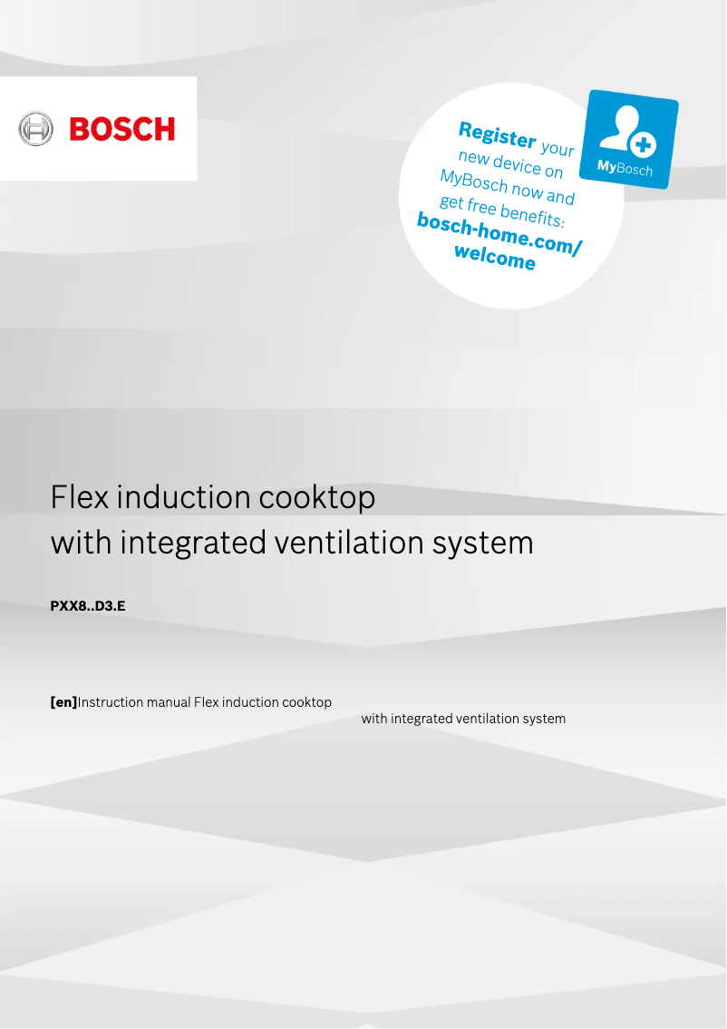 Página nº 1 - Manual de uso y mantenimiento Bosch Serie 8 PXX801D34E