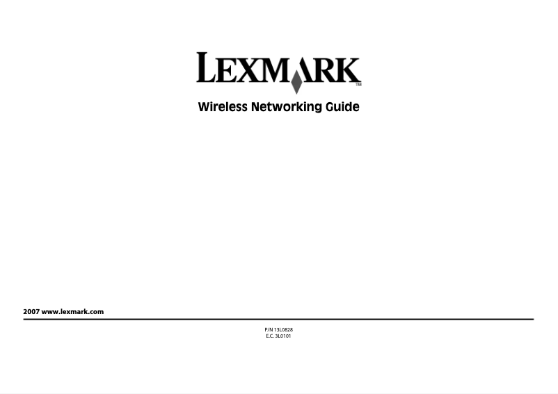 Página nº 1 - Manual de usuario Lexmark Z2490