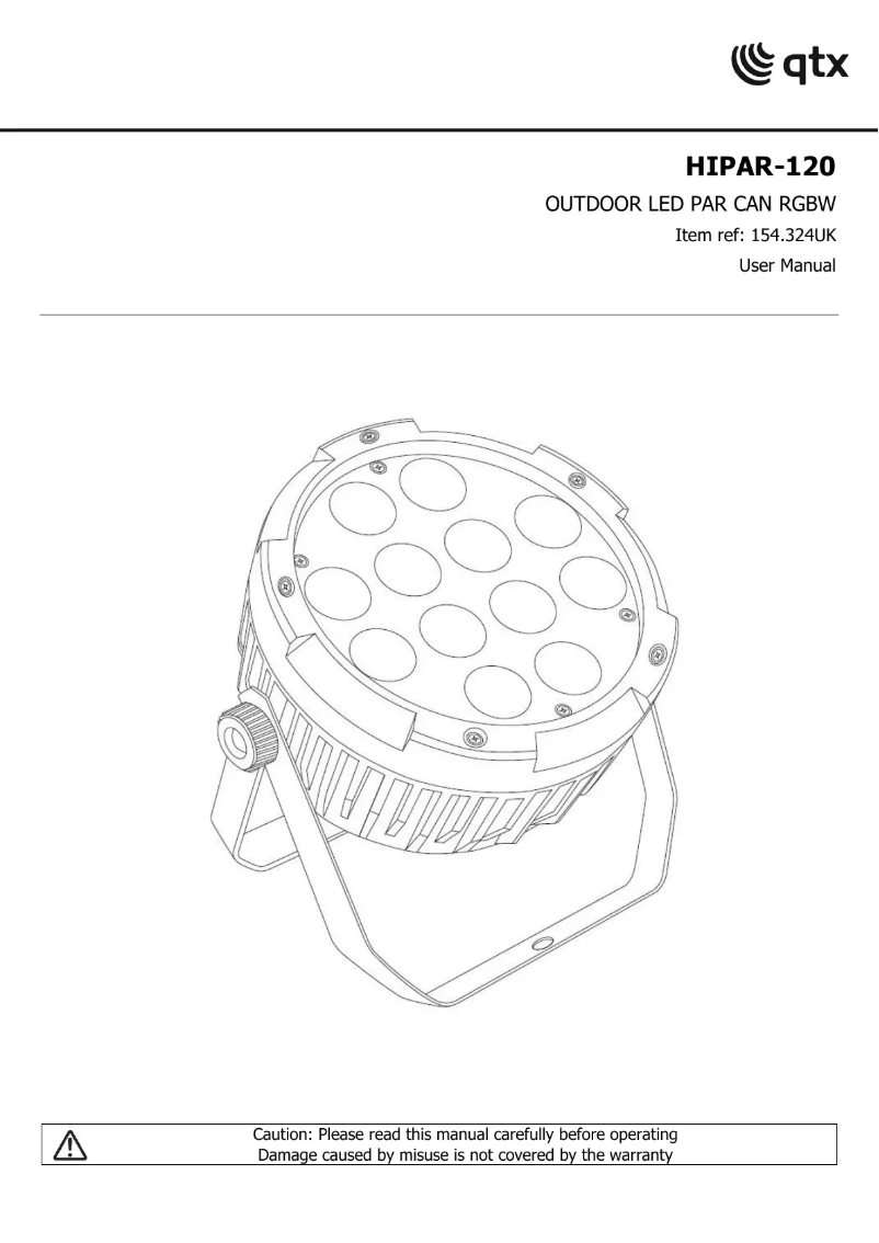 Imagen de la primera página del manual del dispositivo HIPAR-120