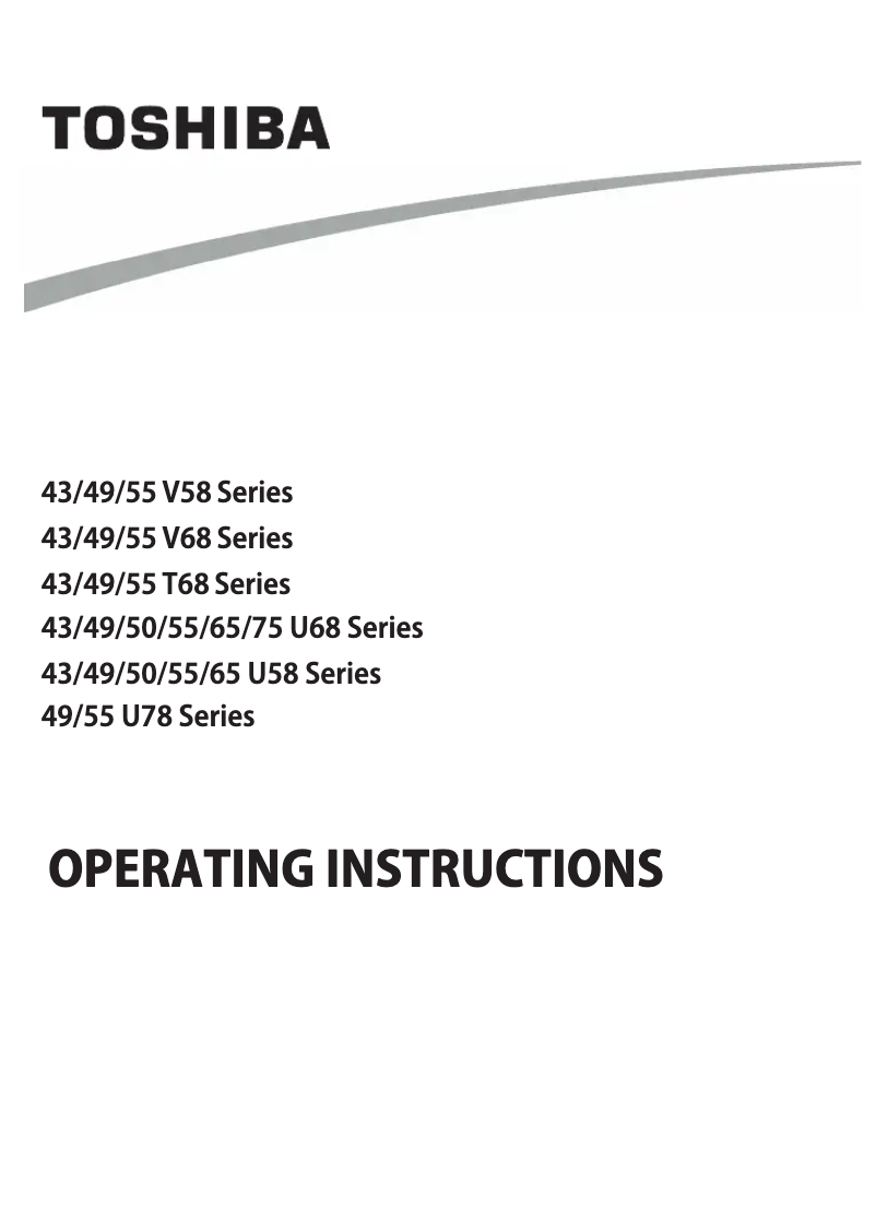 Imagen de la primera página del manual del dispositivo 65U5863DB