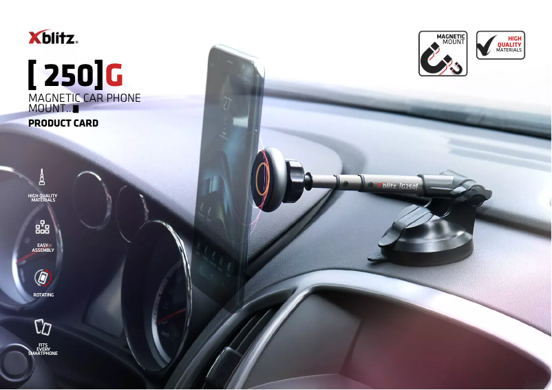 Página 1 del manual Ficha técnica Xblitz G250