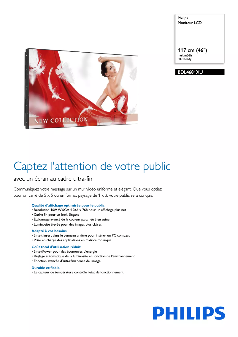 Imagen de la primera página del manual del dispositivo BDL4681XU