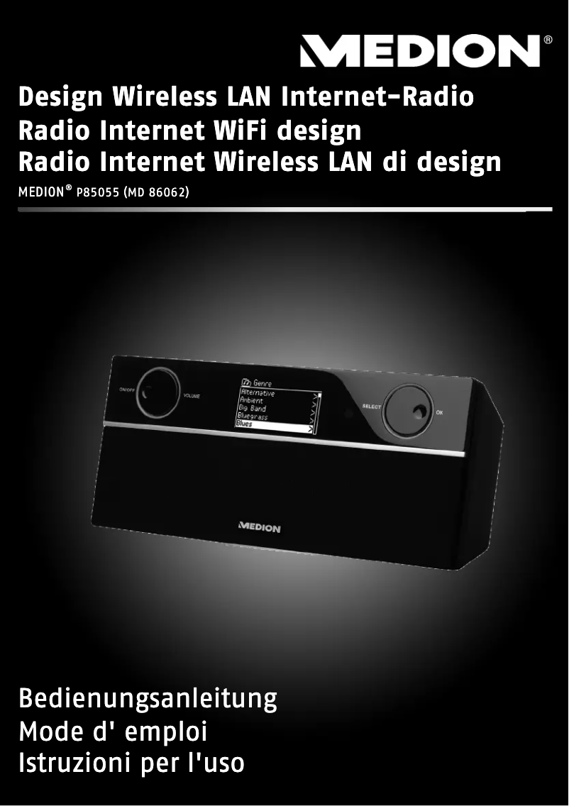 Imagen de la primera página del manual del dispositivo P85055 (MD 86062)