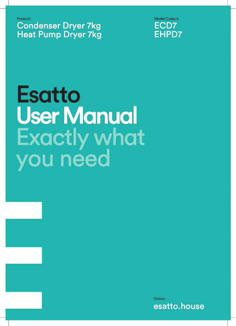 Página 1 del manual Manual de usuario Esatto ECD7