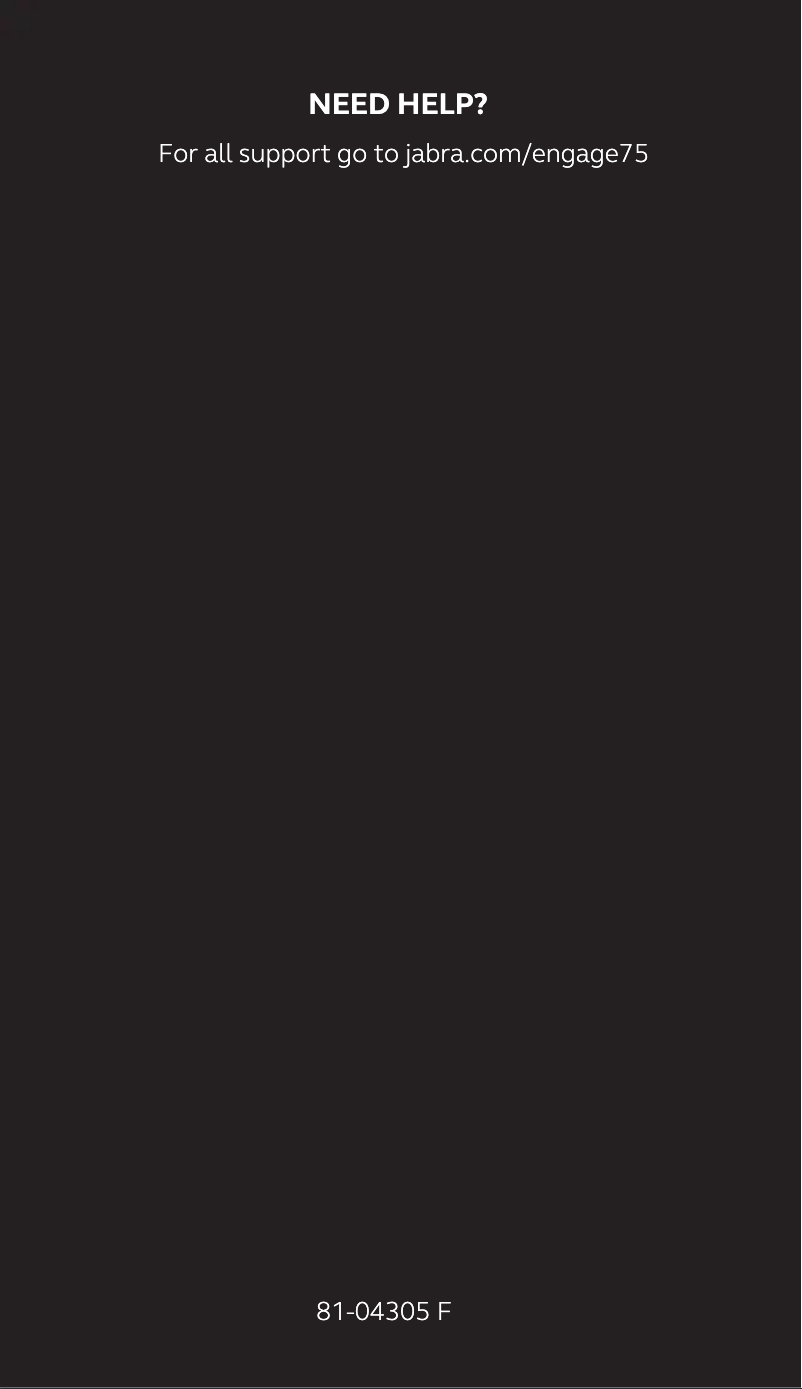 Imagen de la primera página del manual del dispositivo Engage 75 Convertible