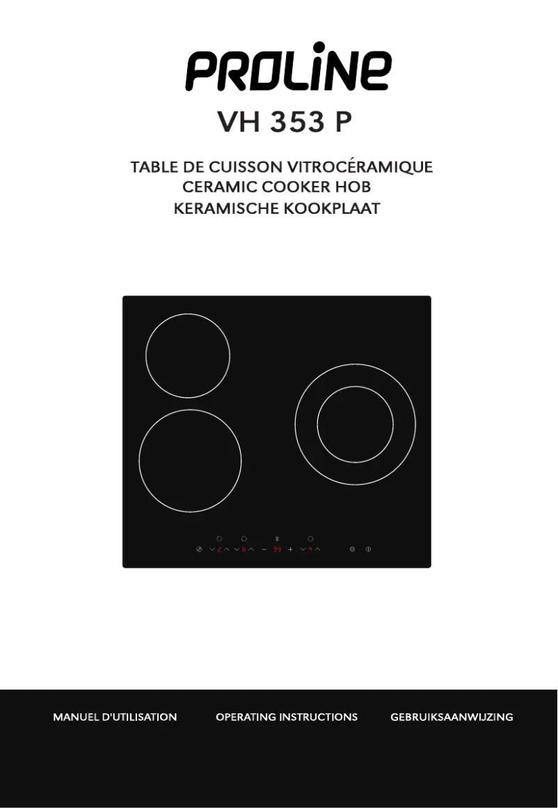 Página 1 del manual Manual de usuario Proline VH353P