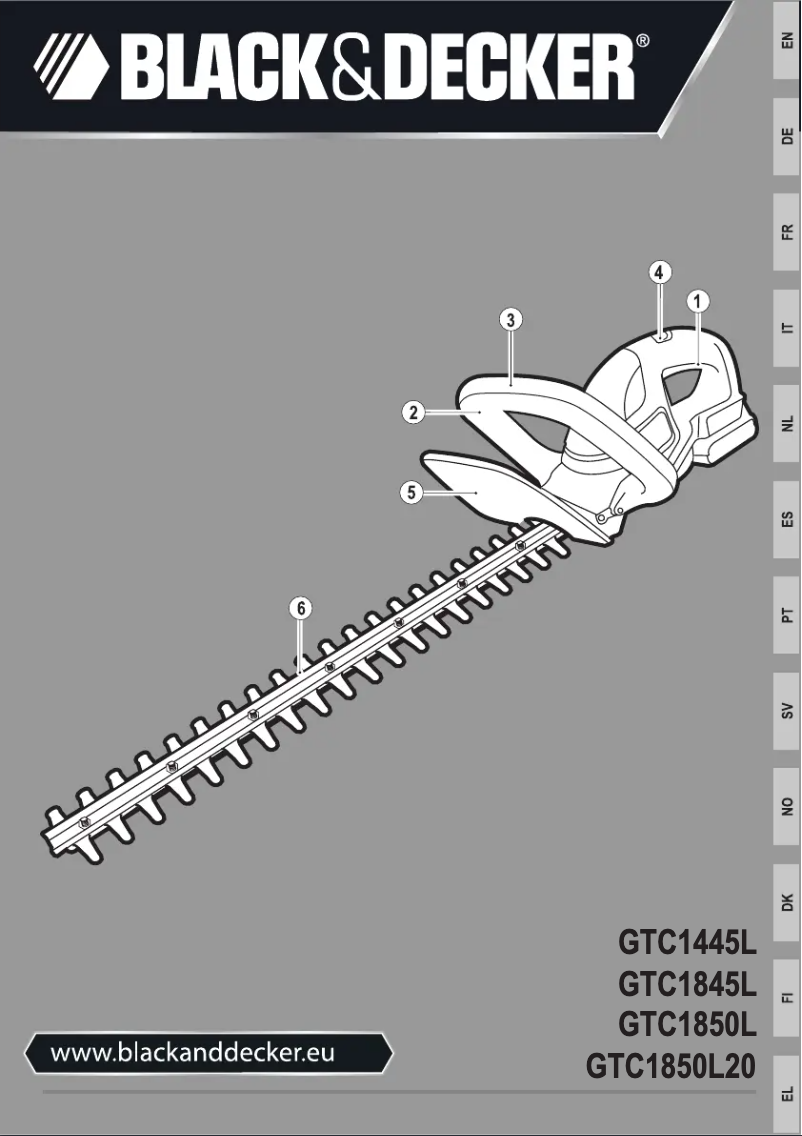 Imagen de la primera página del manual del dispositivo GTC1845L