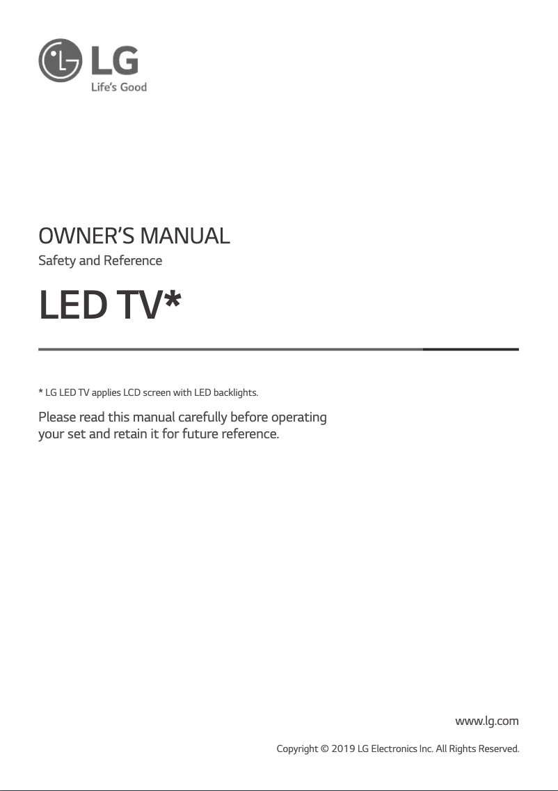 Imagen de la primera página del manual del dispositivo 65SM9000PCA