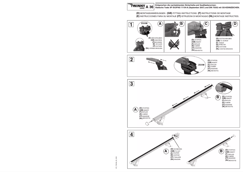 Imagen de la primera página del manual del dispositivo A 36