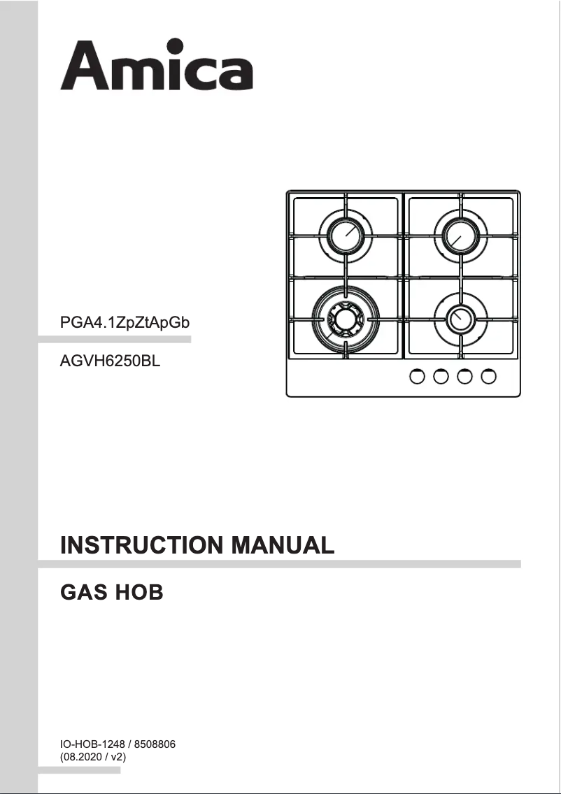 Página nº 1 - Manual de usuario Amica AGVH6250BL