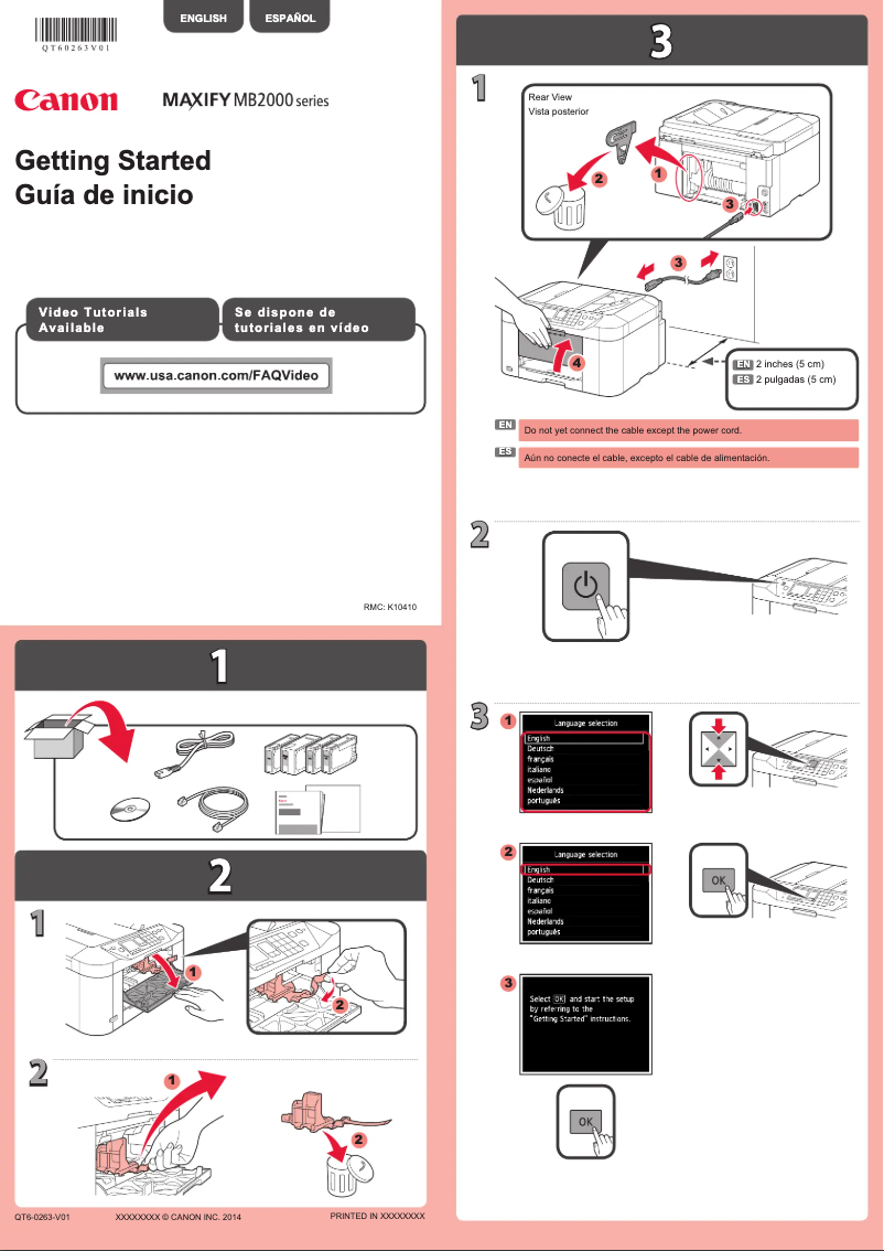Imagen de la primera página del manual del dispositivo Maxify MB2020