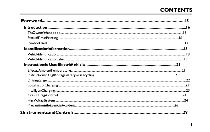 Imagen de la primera página del manual del dispositivo MG4 EV (2022)
