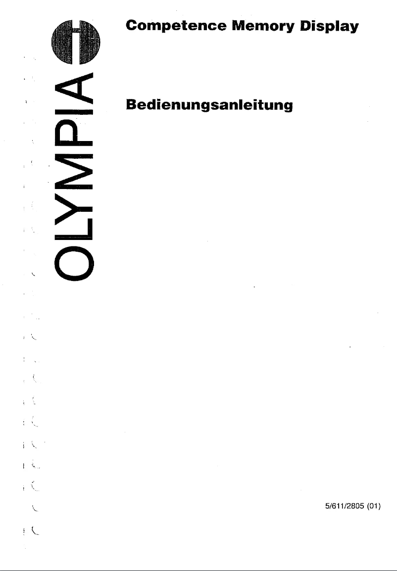 Página 1 del manual Manual de usuario Olympia Competence MD