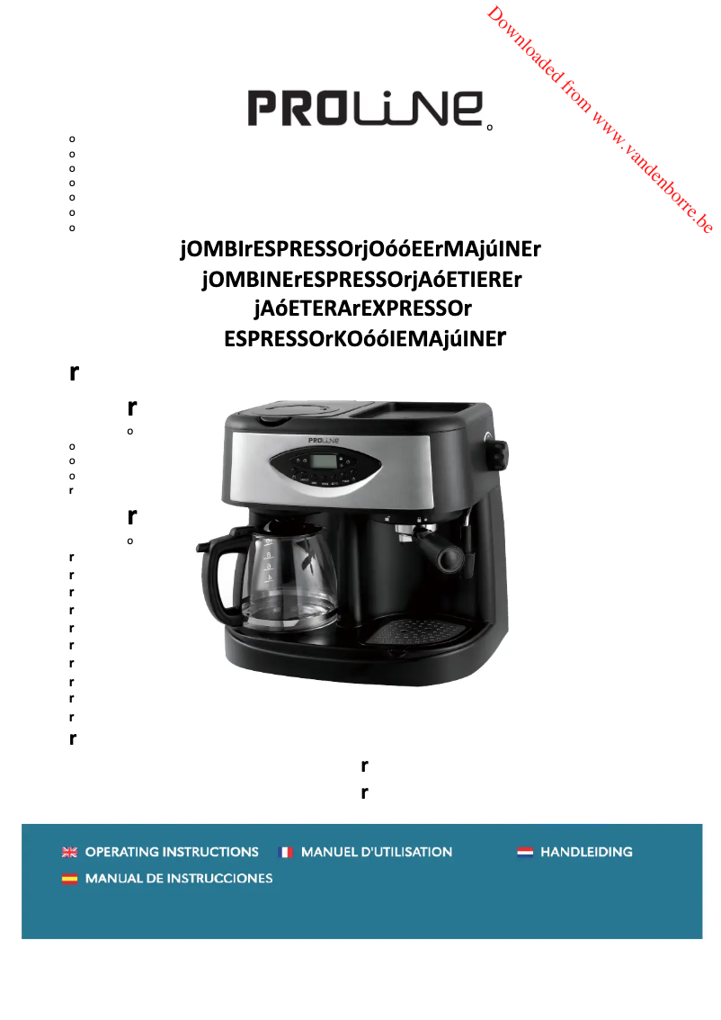 Página 1 del manual Manual de usuario Proline CBE16