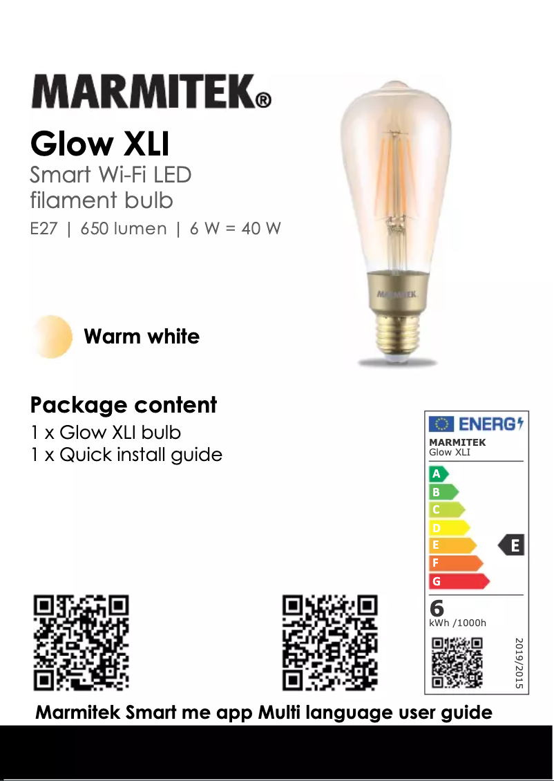 Página 1 del manual Manual de usuario Marmitek Glow XLI