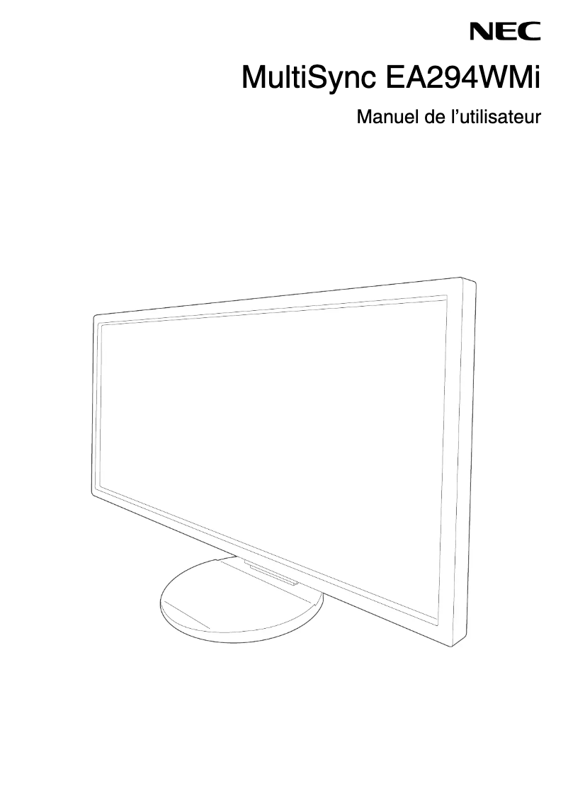 Imagen de la primera página del manual del dispositivo MultiSync EA294WMi
