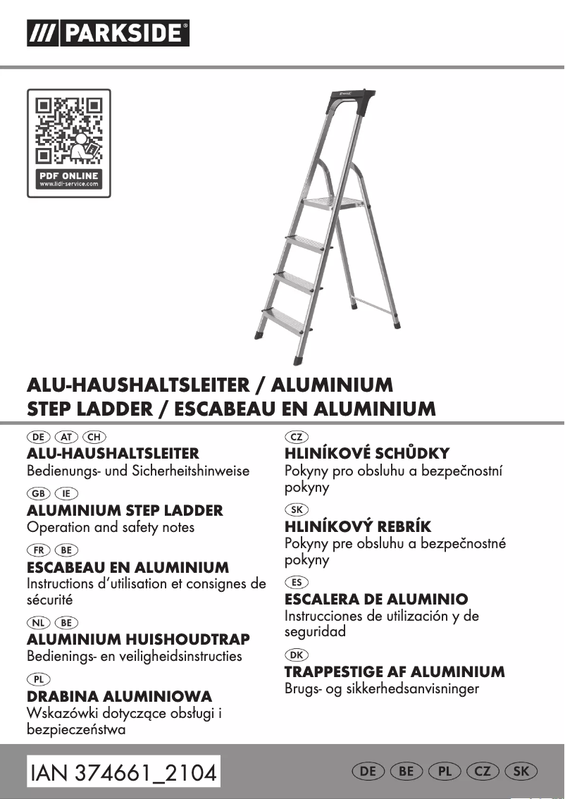 Página 1 del manual Manual de usuario Parkside HG01613