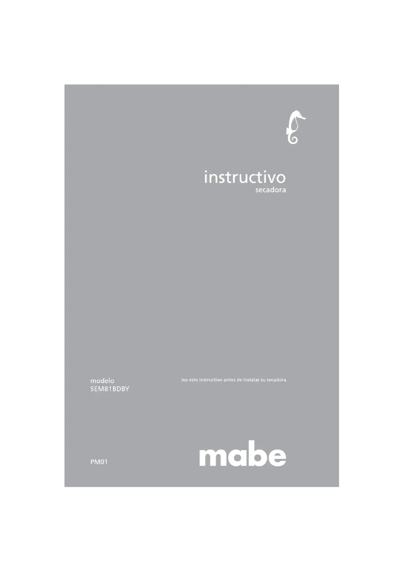 Página 1 del manual Manual de usuario Mabe SEM81BDBY