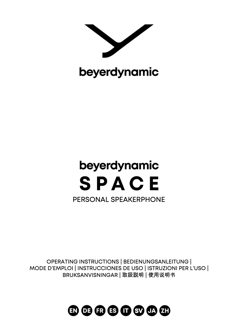 Página nº 1 - Manual de usuario Beyerdynamic Space