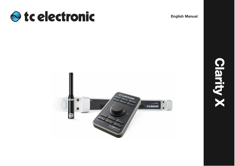 Imagen de la primera página del manual del dispositivo Clarity X