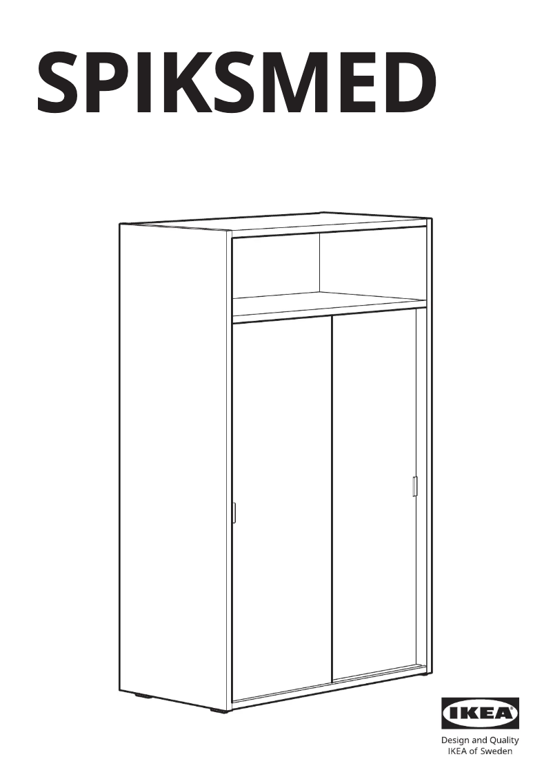 Imagen de la primera página del manual del dispositivo SPIKSMED 105.208.73