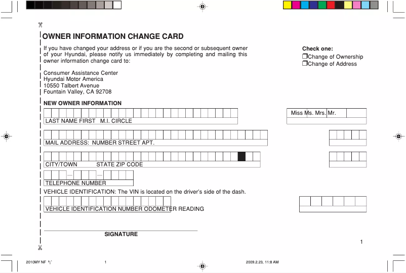 Página 1 del manual Manual de usuario Hyundai Azera (2010)