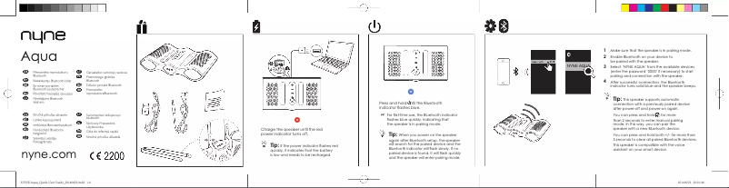 Imagen de la primera página del manual del dispositivo Aqua