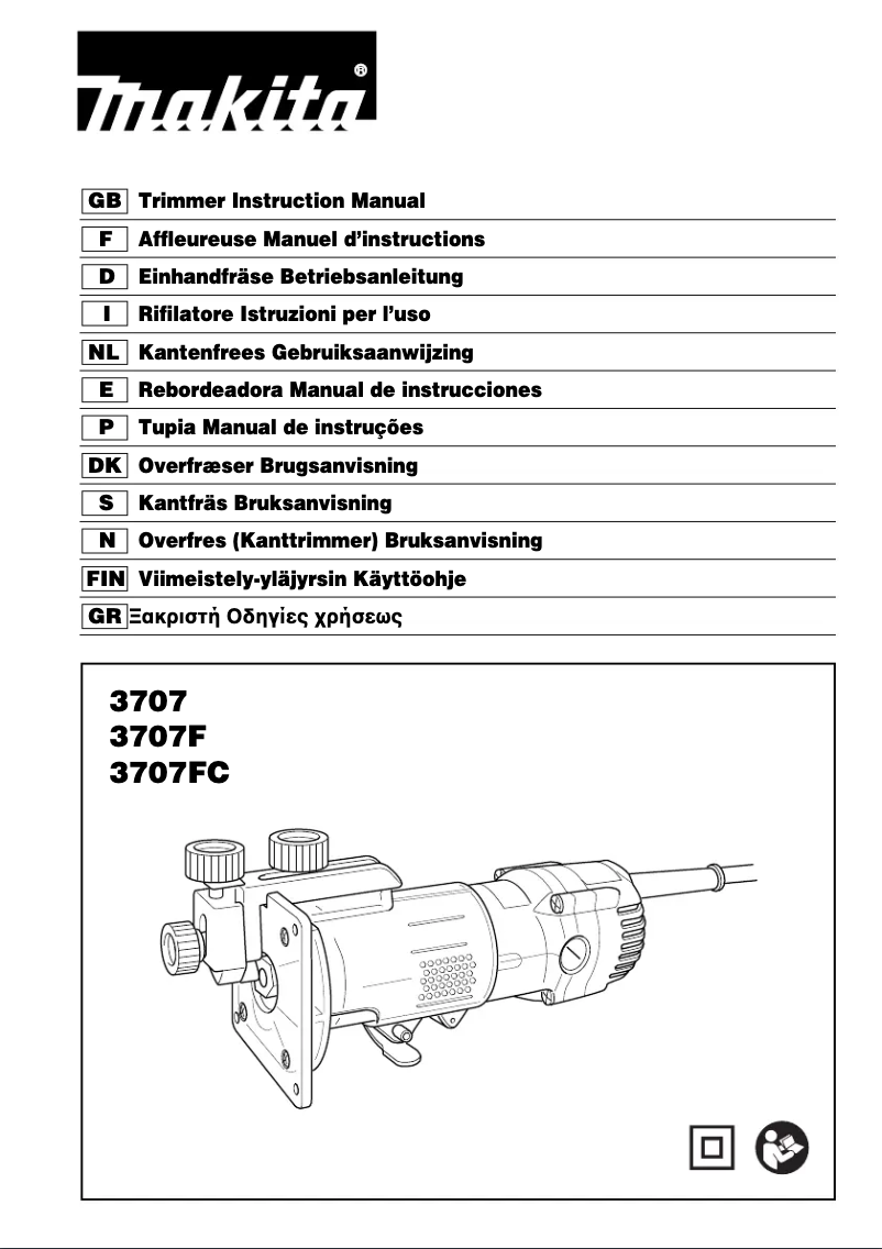 Imagen de la primera página del manual del dispositivo 3707FC