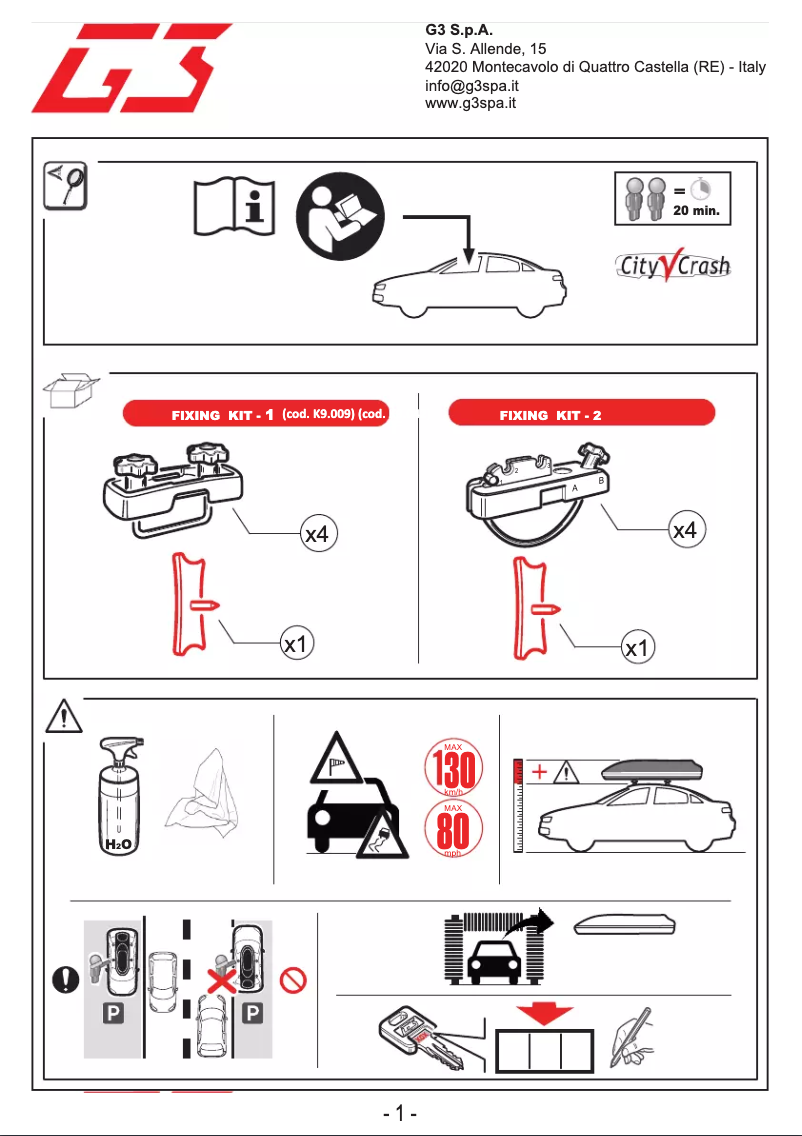 Página 1 del manual Manual de usuario G3 Spark.eco 520