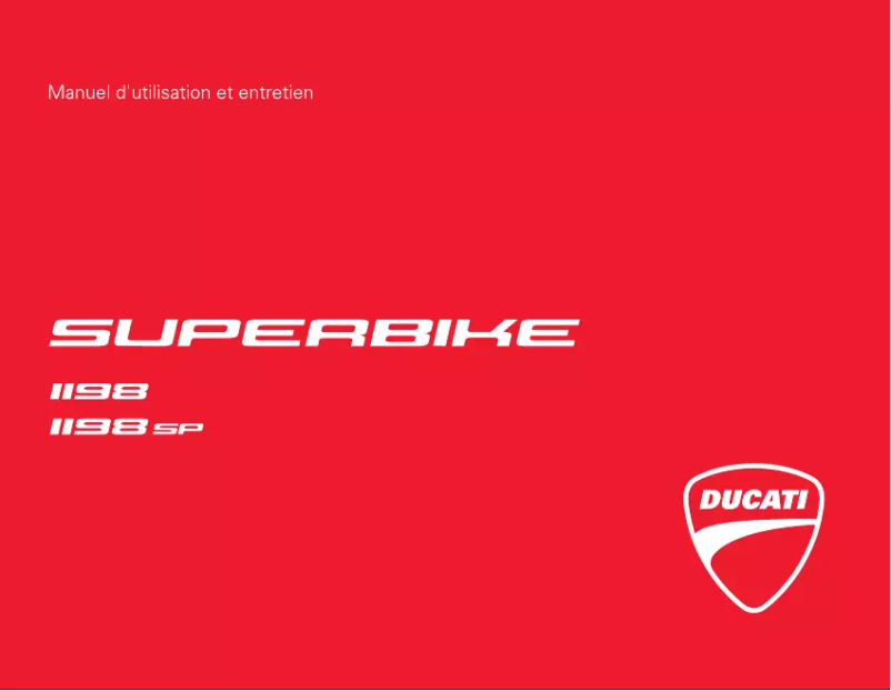 Página 1 del manual Manual de usuario Ducati 1198 (2011)