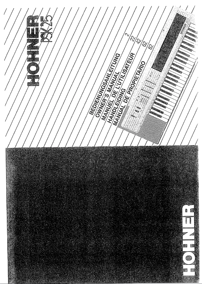 Imagen de la primera página del manual del dispositivo PSK 25