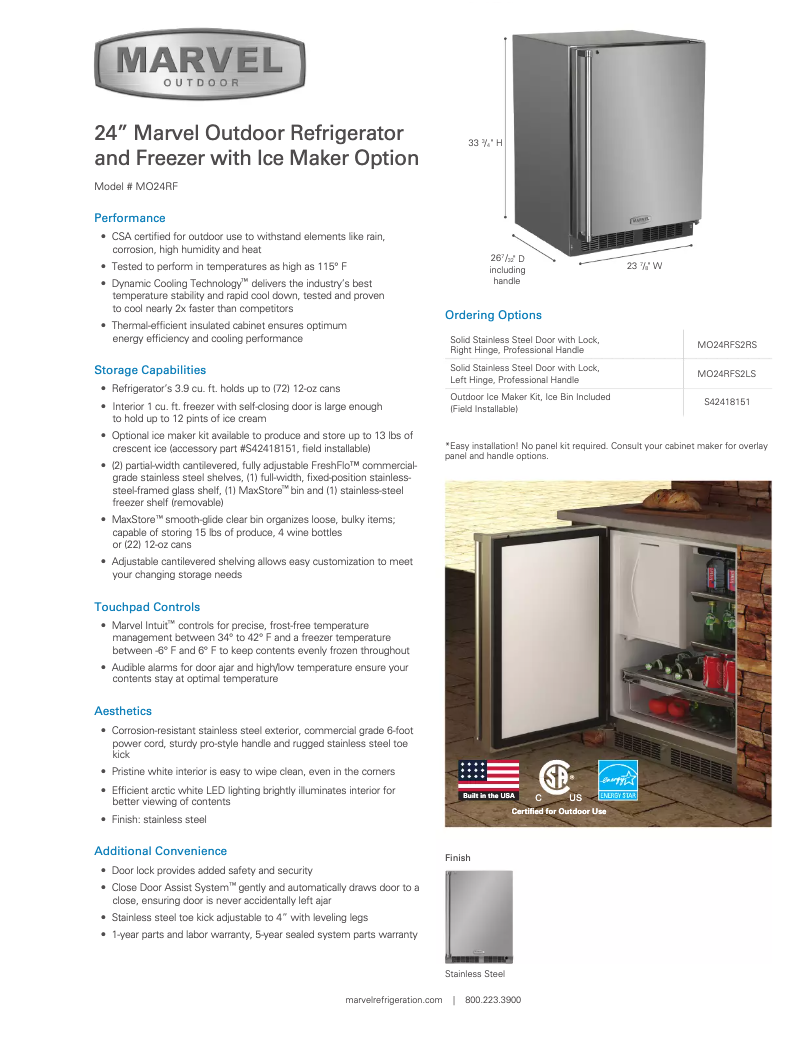 Imagen de la primera página del manual del dispositivo Outdoor MO24RF2L