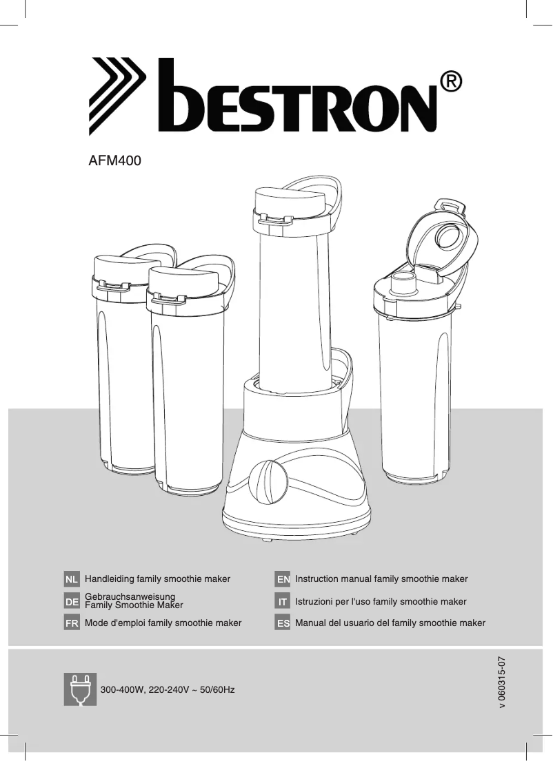 Página 1 del manual Manual de usuario Bestron AFM400