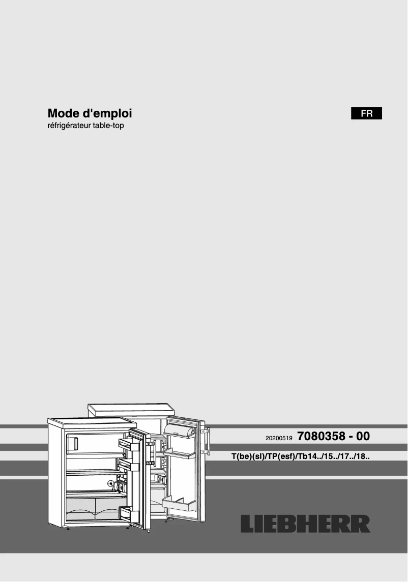 Página 1 del manual Manual de usuario Liebherr TP 1424-21