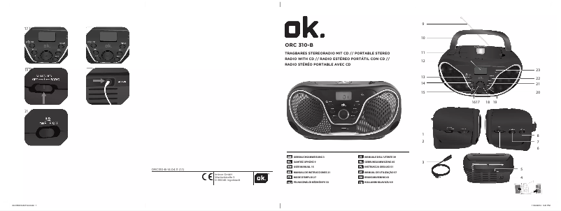 Página 1 del manual Manual de usuario OK ORC 310-B